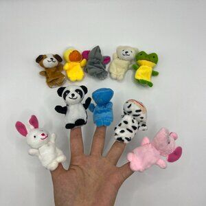 Fun Animal Finger Puppets - Plush Small Dolls